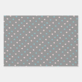 かわいいハート&ラブスクリプトバレンタインデー ラッピングペーパーシート (正面3)