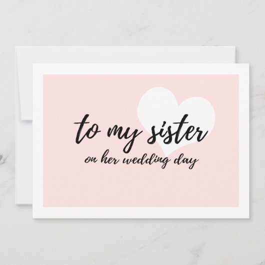 かわいいハート「姉の結婚式の日へ」 (正面)