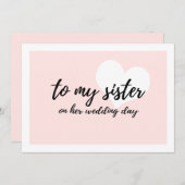 かわいいハート「姉の結婚式の日へ」 (正面/裏面)