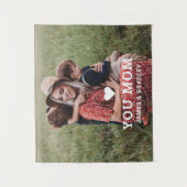 かわいいハート 愛してる ママ 母の日の写真 タペストリー (正面)