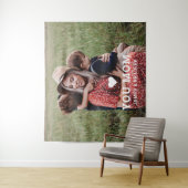 かわいいハート 愛してる ママ 母の日の写真 タペストリー (インサイチュ)