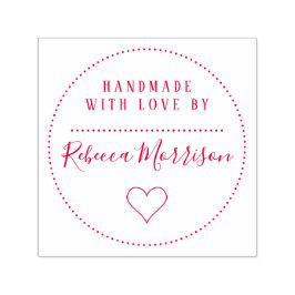 かわいいハート |愛で手作り名前をカスタムするスクリプト セルフインキングスタンプ