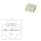 かわいいハート |愛で手作り名前をカスタムするスクリプト ラバースタンプ (押印)