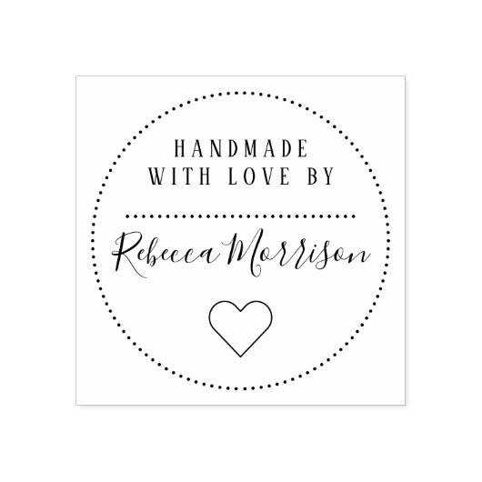 かわいいハート |愛で手作り名前をカスタムするスクリプト ラバースタンプ (インプリント)