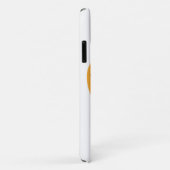 かわいいハート(目を白に) Case-Mate iPhoneケース (裏面/右)