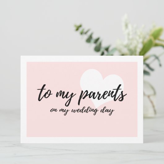 かわいいハート「結婚式の日に両親へ」 (スタンド正面)