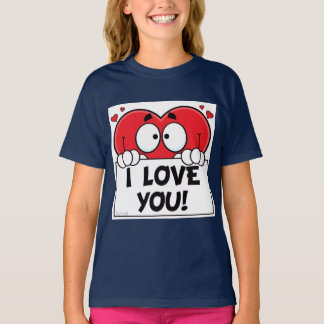 かわいいハート Tシャツ