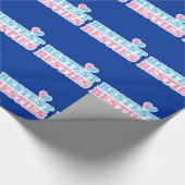 かわいいハートBFFの親友とのBESTEST BESTIES ラッピングペーパー (角)