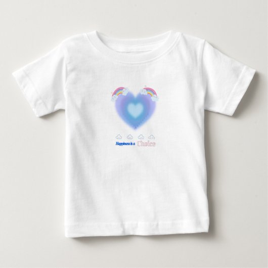 かわいいハートTシャツ ベビーTシャツ (正面)