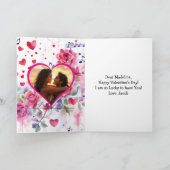 かわいいハーフ系アニメバレンタインデー カード (内部)