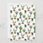 かわいいハーブ鉢植えの感謝カード サンキューカード (裏面)