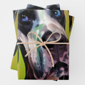 かわいいハーレクイングレートダン ラッピングペーパーシート (インサイチュ)