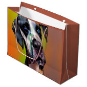 かわいいハーレクイングレートダン ラージペーパーバッグ (正面アングル)