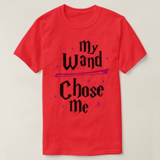 かわいいバイオリニストの贈り物バイオリン私の杖を愛し、私を選択 Tシャツ (デザイン正面)
