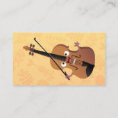 かわいいバイオリンのレッスン先生漫画 名刺 (裏面)