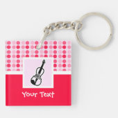 かわいいバイオリン キーホルダー (裏面)