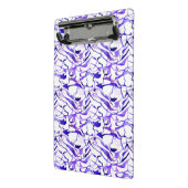 かわいいバイオレットの色の抽象芸術ラインのパターンのラット ミニクリップボード (アングル2)