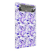 かわいいバイオレットの色の抽象芸術ラインのパターンのラット ミニクリップボード (アングル)