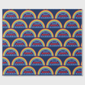 かわいいバイデン氏ハリス2020レインボー ラッピングペーパー (フラット)