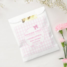 かわいいバウパステルピンクジンガムベビーシャワー フェイバーバッグ