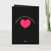 かわいいバキスをするレンタイン シーズンカード (裏面)