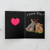 かわいいバキスをするレンタイン シーズンカード (内部)