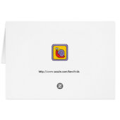 かわいいバグのシスター空白のカード (裏面横)