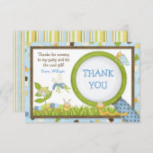 かわいいバグ誕生日パーティーの招待状 招待状 (正面/裏面)