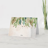 かわいいバグ&キャタピラーベビーシャワー サンキューカード (裏面)