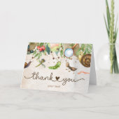 かわいいバグ&キャタピラーベビーシャワー サンキューカード (正面)