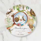 かわいいバグ&キャタピラーベビーシャワー フェイバータグ (正面)