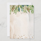 かわいいバグ&キャタピラーベビーシャワー 招待状 (裏面)