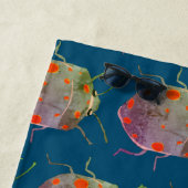 かわいいバグ ビーチタオル (インサイチュ)