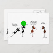 かわいいバシキールの馬の漫画 ポストカード (正面/裏面)