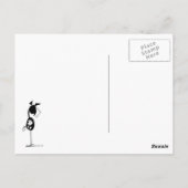 かわいいバシキールの馬の漫画 ポストカード (裏面)