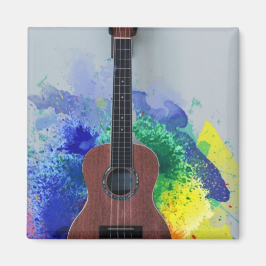 かわいいバスギター マグネット (正面)