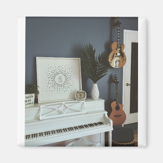 かわいいバスギター マグネット (正面)