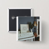 かわいいバスギター 缶バッジ (正面&裏面)