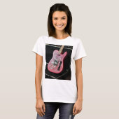 かわいいバスギター Tシャツ (正面フル)