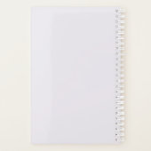 かわいいバスケットボールガールイラストレーション付名前をカスタムする プランナー手帳 (裏面)