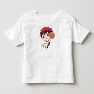 かわいいバスケットボールデザイン トドラーTシャツ