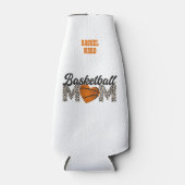 かわいいバスケットボールママ ボトルクーラー (正面)