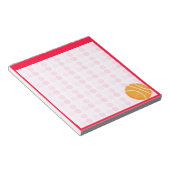 かわいいバスケットボール ノートパッド (アングル)