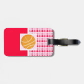 かわいいバスケットボール ラゲッジタグ (裏面横)