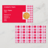 かわいいバスケットボール 名刺 (正面/裏面)