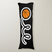 かわいいバスケット名前をカスタムするの子どもの寝室 ボディピロー (正面縦)