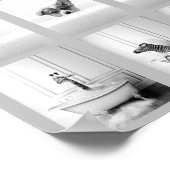 かわいいバスタブの動物たち ポスター (角)