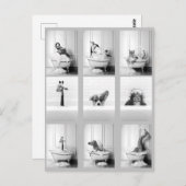 かわいいバスタブの動物たち ポストカード (正面/裏面)