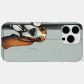 かわいいバセットハウンドの犬の壁アート Case-Mate iPhoneケース (裏面 (横))