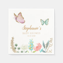 かわいいバタフライガーデン赤ちゃんシャワー